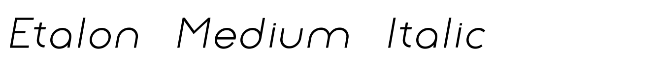 Etalon Medium Italic
